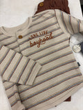 3/6m boys embroidered outfit