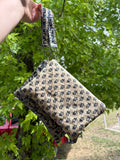 Zipper pouch with wristlet