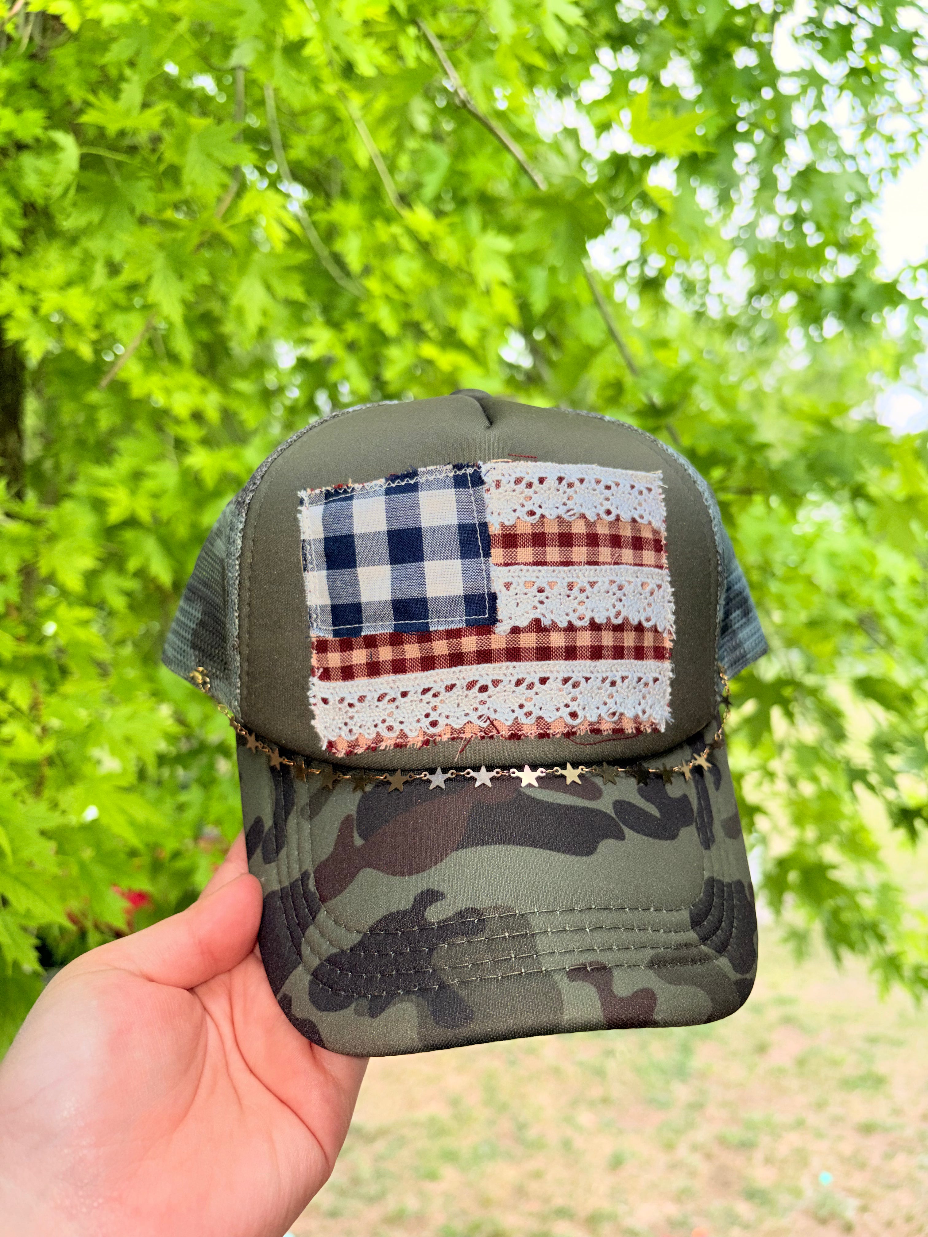 Patriotic trucker hat